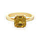 Zilveren ring met een Gele Zirkoon