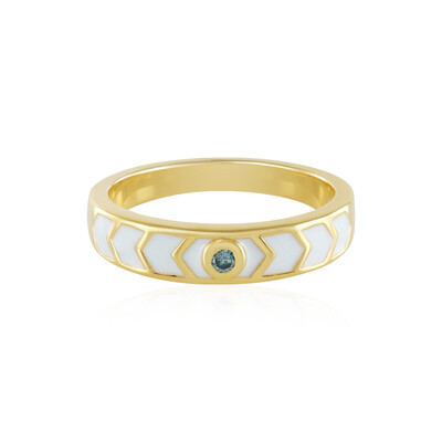 Zilveren ring met een Hemelblauwe I3 Diamant