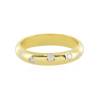 Zilveren ring met I3 (H) Diamanten