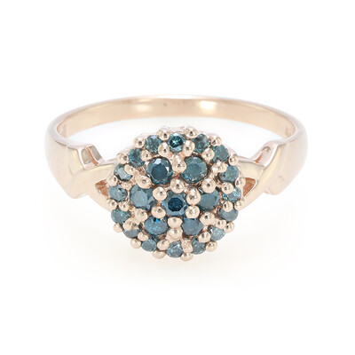 Zilveren ring met Fancy diamanten