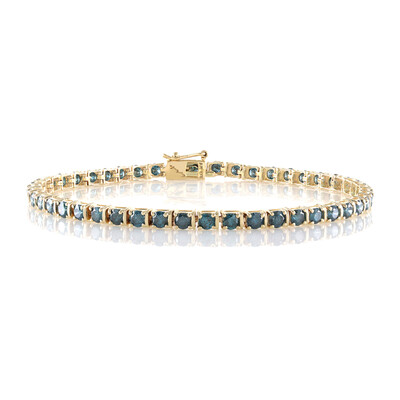Gouden armband met I2 Blauwe Diamanten (de Melo)