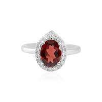Zilveren ring met een Mozambique granaat