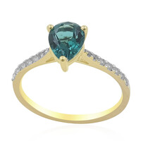 Gouden ring met een Braziliaanse indoliet
