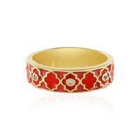 Zilveren ring met zirkonen