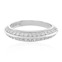 Zilveren ring met zirkonen