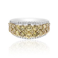 Gouden ring met gele SI1 diamanten (CIRARI)