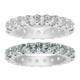 Zilveren ring met witte topaasstenen
