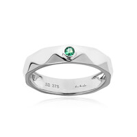 Gouden ring met een AAA Zambia smaragd (de Melo)