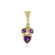 Zilveren hanger met een amethist