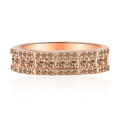 Gouden ring met SI1 Argyle Rose De France Diamanten