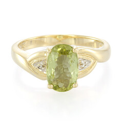 Gouden ring met een koper toermalijn