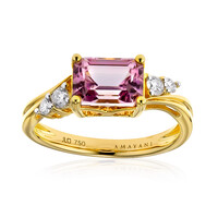 Gouden ring met een Roze diaspoor (AMAYANI)