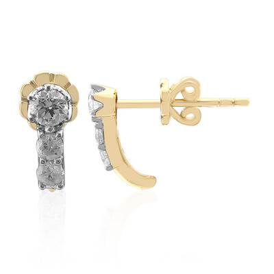 Gouden oorbellen met Diamanten SI1 (G) (Annette)