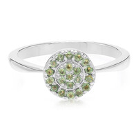 Zilveren ring met alexandrieten