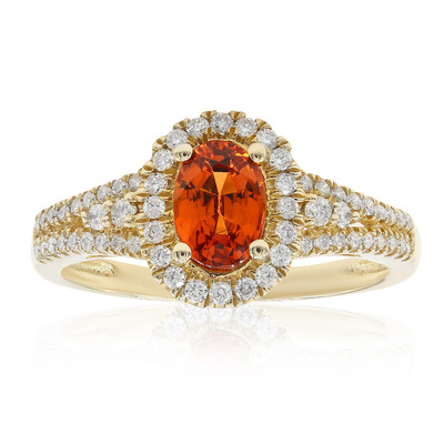 Gouden ring met een Mandarijn granaat (CIRARI)