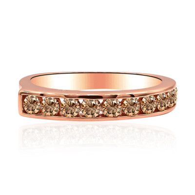 Gouden ring met SI1 Argyle Rose De France Diamanten (Annette)