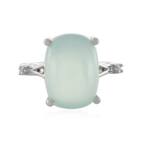 Zilveren ring met een Aqua Chalcedoon