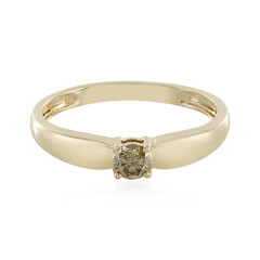 Gouden ring met een I1 Bruine Diamant
