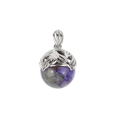 Zilveren hanger met een Charoite (dagen)