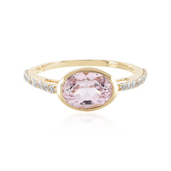 Gouden ring met een kunziet