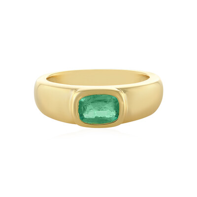 Zilveren ring met een Russische smaragd