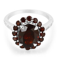 Zilveren ring met een Mozambique granaat