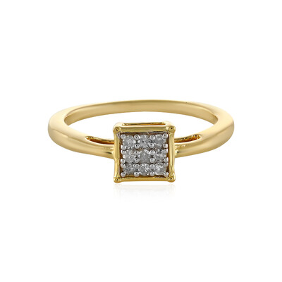 Zilveren ring met I1 (I) Diamanten