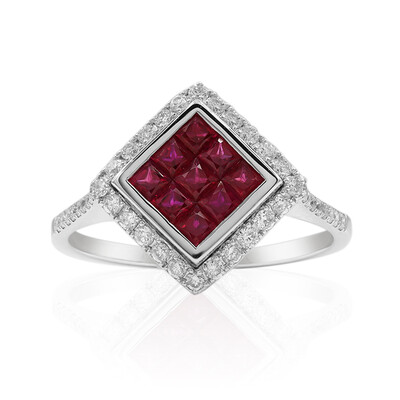 Gouden ring met Birmese Robijnen (Estée Collection)