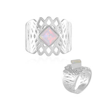 Zilveren ring met een AAA Welo-opaal (de Melo)