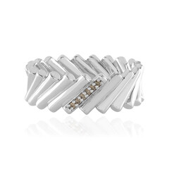 Zilveren ring met I3 Champagne Diamanten (de Melo)