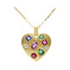 Gouden halsketting met een roze saffier (Adela Gold)