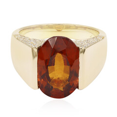 Gouden ring met een hessoniet granaat (de Melo)