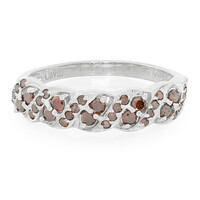 Zilveren ring met Fancy diamanten