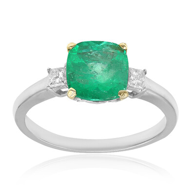 Gouden ring met een Colombiaanse smaragd (CIRARI)