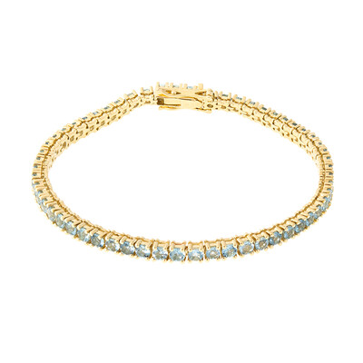 Gouden armband met Santa Maria-aquamarijnstenen (CUSTODANA)
