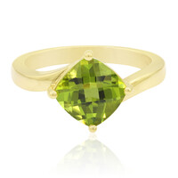 Gouden ring met een peridoot