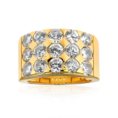 Zilveren ring met zirkonen