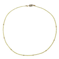 Gouden halsketting met gele diamanten