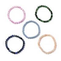 Armband met kunzietstenen