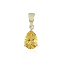Gouden hanger met een gele beril