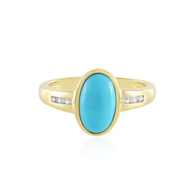 Zilveren ring met een Sleeping Beauty Turkoois