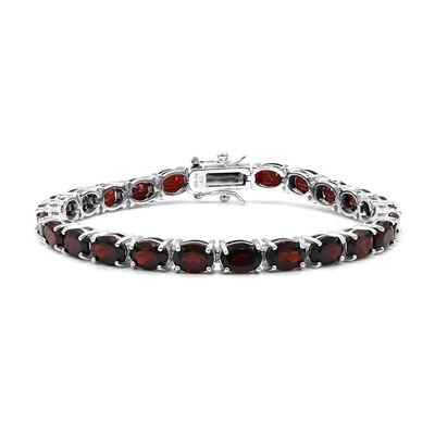 Zilveren armband met granaten