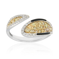 Gouden ring met SI2 Fancy Diamanten (CIRARI)