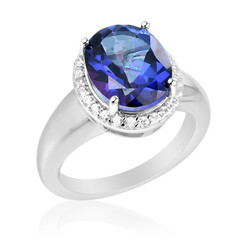 Zilveren ring met een Koningsblauwe Topaas