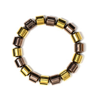Armband met Mokka Hematieten