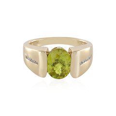 Gouden ring met een sfeen
