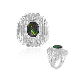 Zilveren ring met een Mezezo opaal (de Melo)