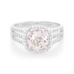 Zilveren ring met een lavendel amethist