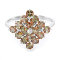 Zilveren ring met andalusieten