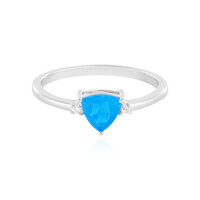 Zilveren ring met een Blauwe Ethiopische Opaal